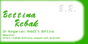 bettina rebak business card